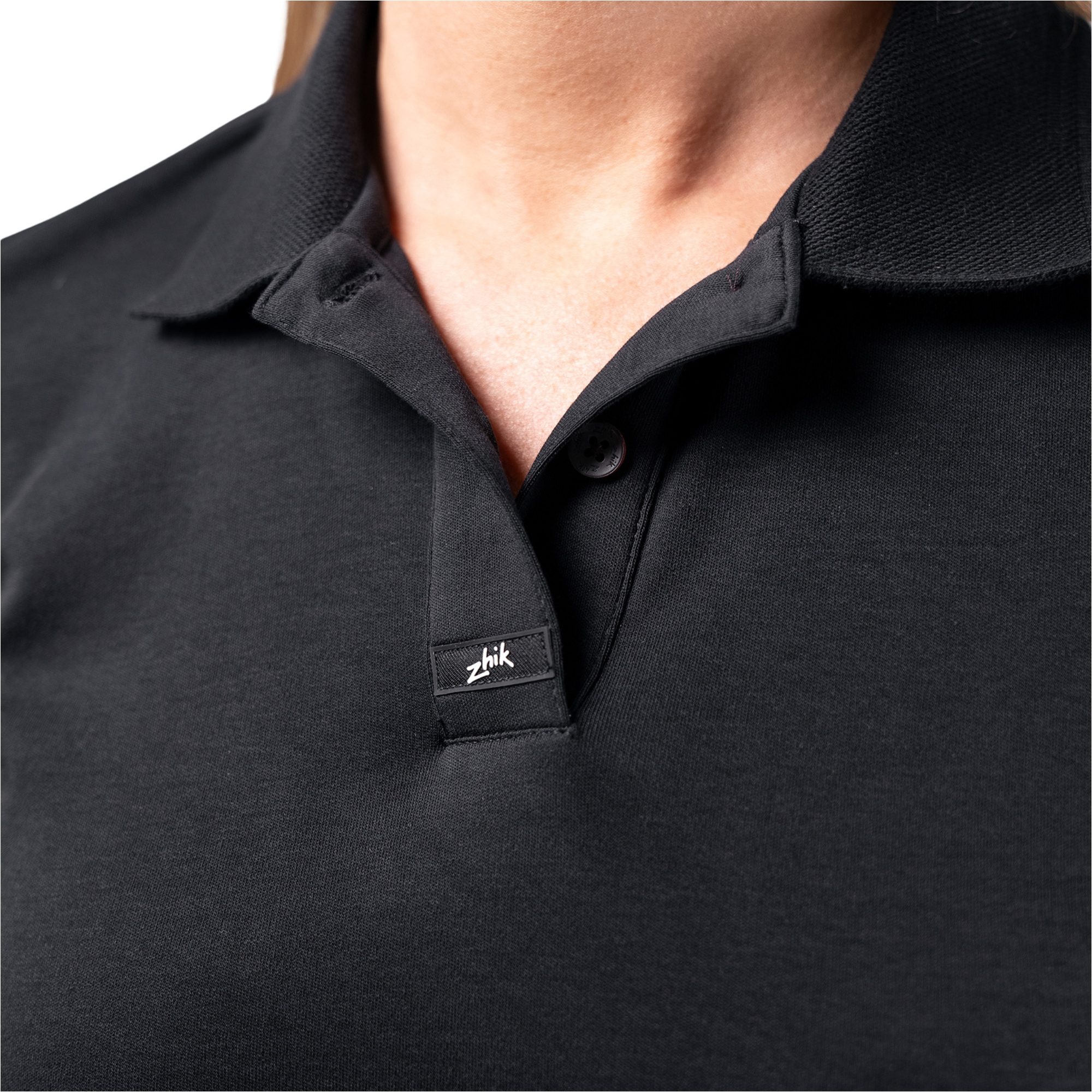 Zhik Womens Pima Cotton Polo POL-0170-W-BLK - Black